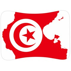 Tunisia Flag Map Geography Outline Velour Seat Head Rest Cushion