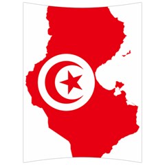 Tunisia Flag Map Geography Outline Back Support Cushion