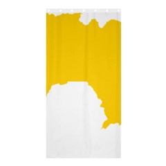 Guinea Flag Map Geography Outline Shower Curtain 36  X 72  (stall) 