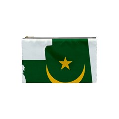 Mauritania Flag Map Geography Cosmetic Bag (small) by Sapixe