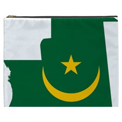 Mauritania Flag Map Geography Cosmetic Bag (xxxl)