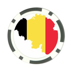 Belgium Country Europe Flag Poker Chip Card Guard