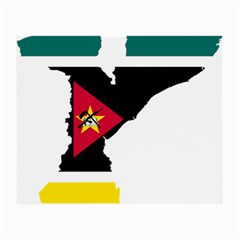 Mozambique Flag Map Geography Small Glasses Cloth (2 Sides)