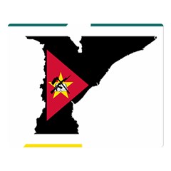Mozambique Flag Map Geography Double Sided Flano Blanket (large)  by Sapixe