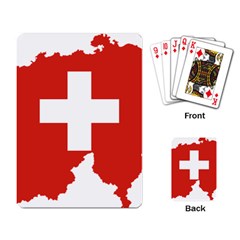 Switzerland Country Europe Flag Playing Cards Single Design (rectangle) by Sapixe