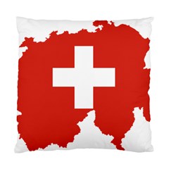 Switzerland Country Europe Flag Standard Cushion Case (two Sides) by Sapixe