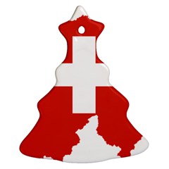 Switzerland Country Europe Flag Christmas Tree Ornament (two Sides) by Sapixe