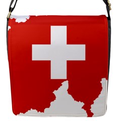 Switzerland Country Europe Flag Flap Closure Messenger Bag (s) by Sapixe