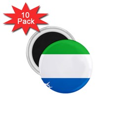 Sierra Leone Flag Map Geography 1 75  Magnets (10 Pack) 