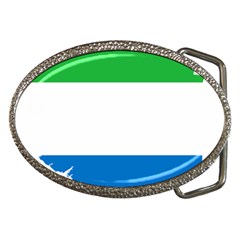 Sierra Leone Flag Map Geography Belt Buckles