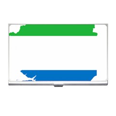 Sierra Leone Flag Map Geography Business Card Holder by Sapixe