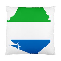 Sierra Leone Flag Map Geography Standard Cushion Case (one Side) by Sapixe