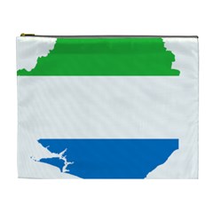 Sierra Leone Flag Map Geography Cosmetic Bag (xl) by Sapixe