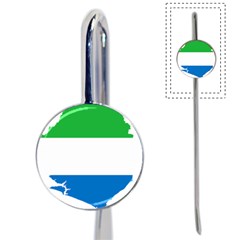 Sierra Leone Flag Map Geography Book Mark