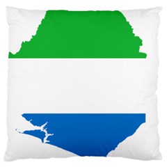 Sierra Leone Flag Map Geography Standard Flano Cushion Case (two Sides)
