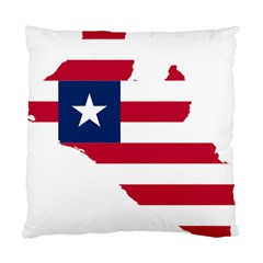 Liberia Flag Map Geography Outline Standard Cushion Case (two Sides) by Sapixe