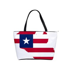 Liberia Flag Map Geography Outline Classic Shoulder Handbag