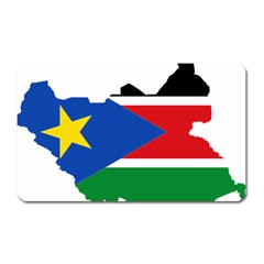 South Sudan Flag Map Geography Magnet (rectangular) by Sapixe