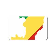 Congo Flag Map Geography Outline Magnet (name Card)