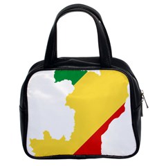 Congo Flag Map Geography Outline Classic Handbag (two Sides)