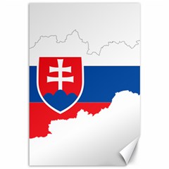 Slovakia Country Europe Flag Canvas 12  X 18 