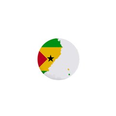 Sao Tome Principe Flag Map 1  Mini Magnets by Sapixe