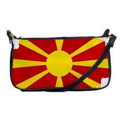 Macedonia Country Europe Flag Shoulder Clutch Bag by Sapixe