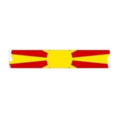 Macedonia Country Europe Flag Flano Scarf (mini) by Sapixe