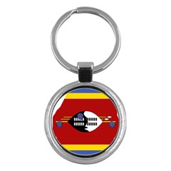 Swaziland Flag Map Geography Key Chain (round) by Sapixe