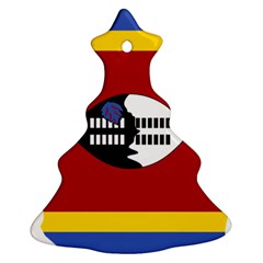 Swaziland Flag Map Geography Christmas Tree Ornament (two Sides)