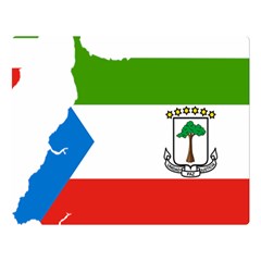 Equatorial Guinea Flag Map Double Sided Flano Blanket (large)  by Sapixe