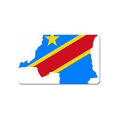 Democratic Republic Of The Congo Flag Magnet (name Card) by Sapixe