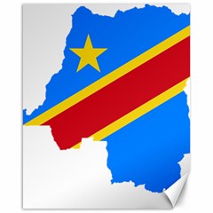 Democratic Republic Of The Congo Flag Canvas 16  X 20  by Sapixe