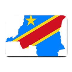 Democratic Republic Of The Congo Flag Small Doormat  by Sapixe