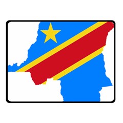 Democratic Republic Of The Congo Flag Double Sided Fleece Blanket (small)  by Sapixe