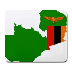 Zambia Flag Map Geography Outline Large Mousepads