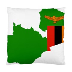 Zambia Flag Map Geography Outline Standard Cushion Case (two Sides) by Sapixe