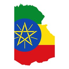 Ethiopia Flag Map Geography Shower Curtain 48  X 72  (small) 