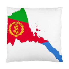 Eritrea Flag Map Geography Outline Standard Cushion Case (two Sides) by Sapixe