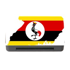 Uganda Flag Map Geography Outline Memory Card Reader With Cf by Sapixe