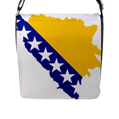 Bosnia And Herzegovina Country Flap Closure Messenger Bag (l) by Sapixe