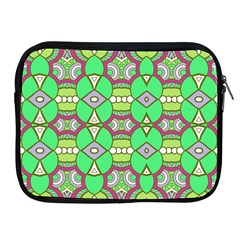 Circles And Other Shapes Pattern                           Apple Ipad 2/3/4 Protective Soft Case by LalyLauraFLM