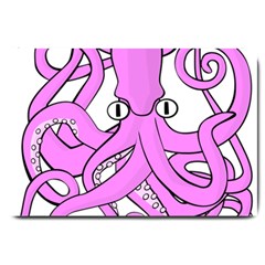 Squid Octopus Animal Large Doormat  by Bajindul