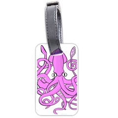Squid Octopus Animal Luggage Tag (two Sides) by Bajindul