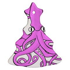 Squid Octopus Animal Christmas Tree Ornament (two Sides) by Bajindul