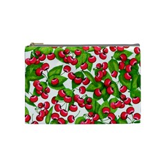 Cherry Leaf Fruit Summer Cosmetic Bag (medium)