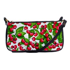 Cherry Leaf Fruit Summer Shoulder Clutch Bag by Mariart