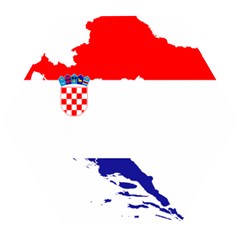 Croatia Country Europe Flag Wooden Puzzle Hexagon