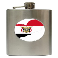 Borders Country Flag Geography Map Hip Flask (6 Oz)