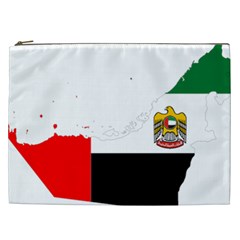 Borders Country Flag Geography Map Cosmetic Bag (xxl) by Sapixe